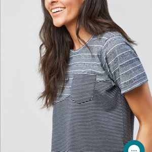 NWT United By Blue Mixed Stripe T Shirt